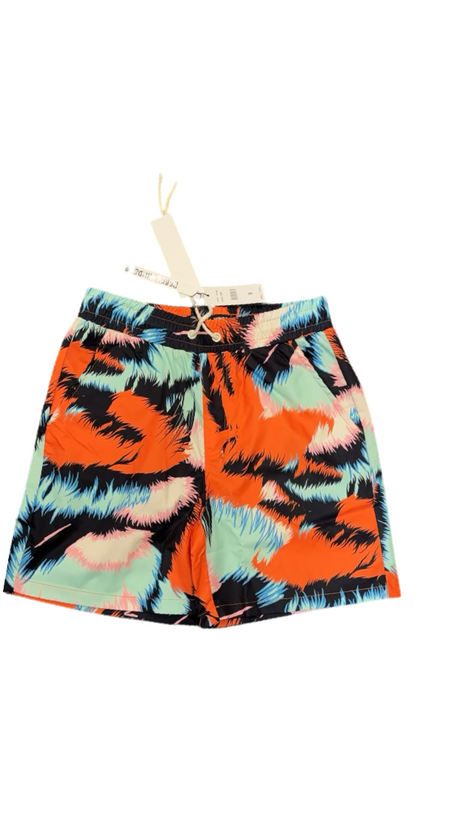 Mint Tiger Print Board Shorts