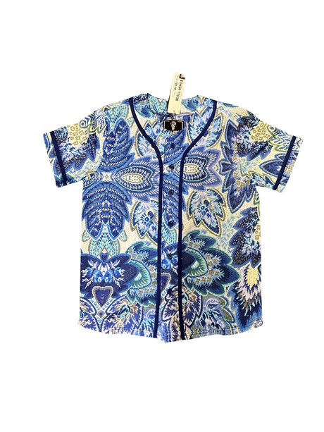 Rebel Minds Jacquard Mesh Jersey Blue