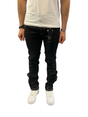 Rebel Mind - Stacked Jeans - Black / Gold Stiches