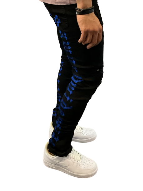 DNA - Stacked Jeans - DNA Worldwide - Black Royal