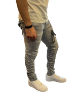 Focus - Jeans - Skinny Stacked - L Grey