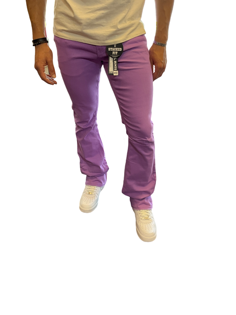 Rebel Mind - Stacked Jeans - Lavendar