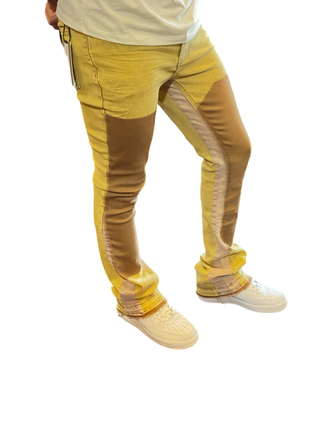 Reelistik - Stacked Jeans - Mustard Petro