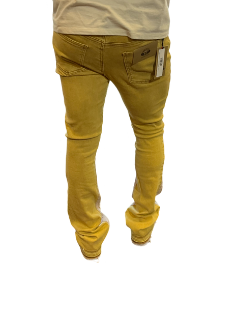 Reelistik - Stacked Jeans - Mustard Petro