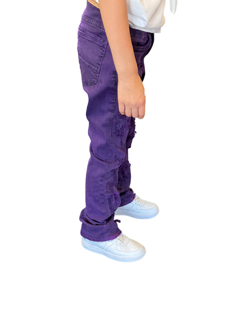 Jordan Craig KIDS STACKED SANTORINI DENIM PURPLE