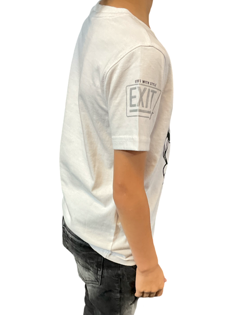 Exit - Kids T Shirt- Robot - White