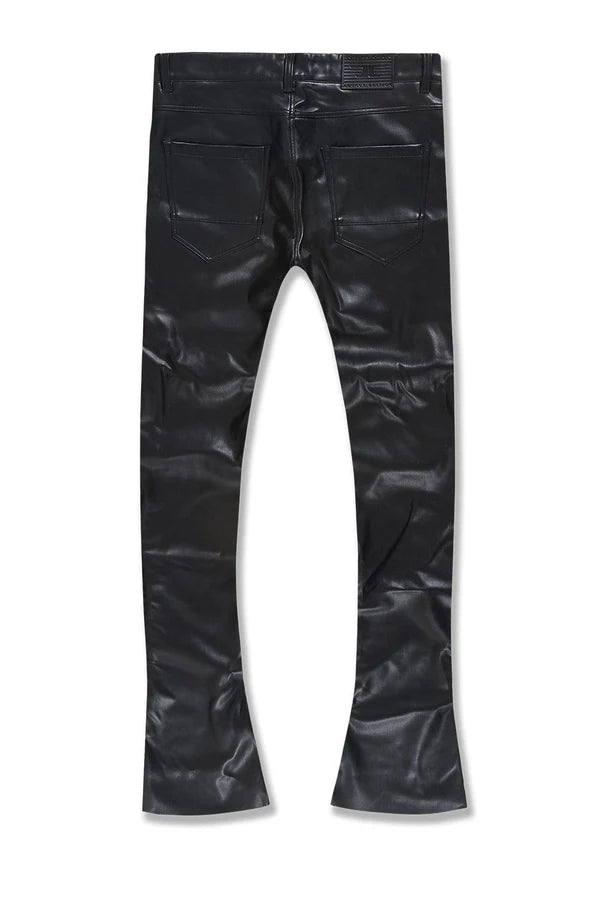 JORDAN CRAIG LEATHER ROSS STACKED - THRILLER PANTS BLACK