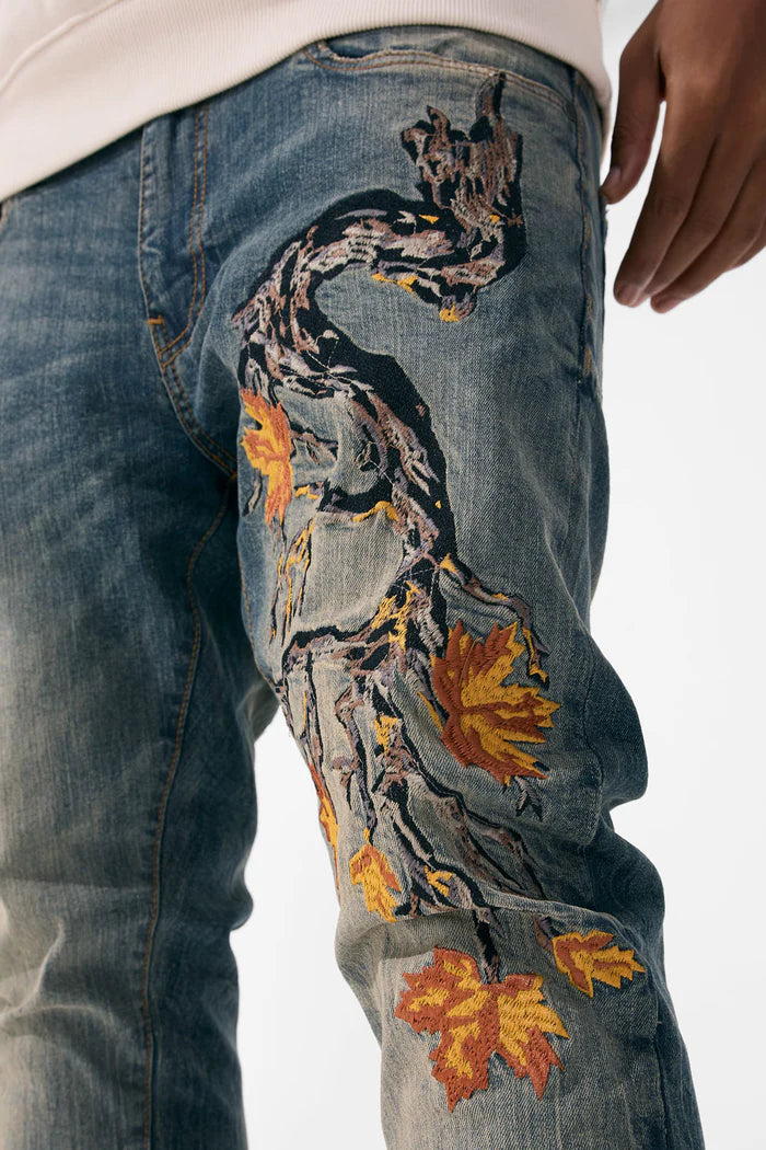 JORDAN AVIARY JEANS DESERT STORM FALLEN LEAVES