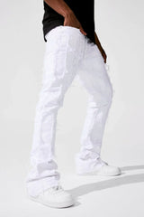 Jordan Craig- Jeans - Stacked Ross - White