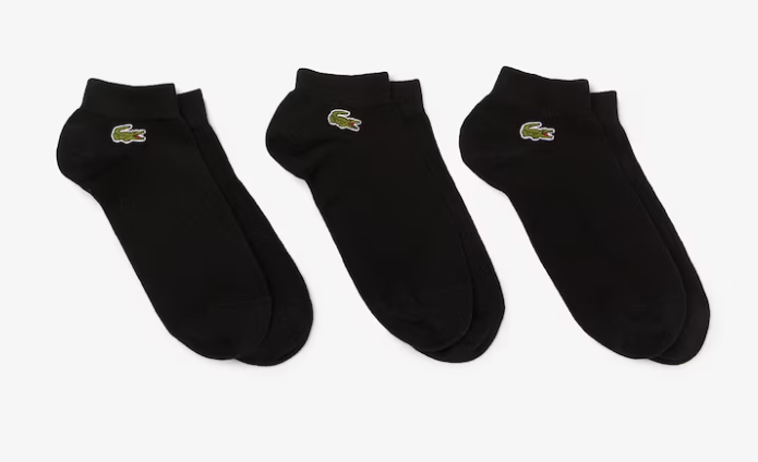 LACOSTE MEN'S LOW SPORT SOCKS 3- PACK