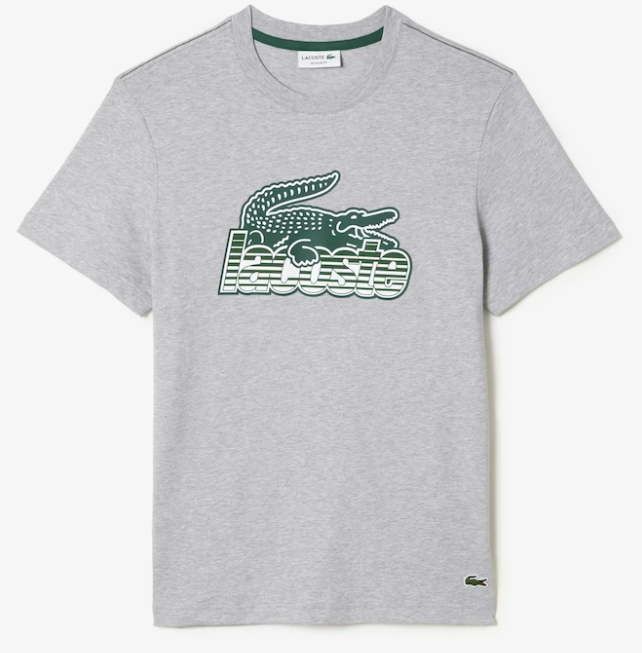 Lacoste - MEN’S COTTON JERSEY PRINT T-SHIRT GREY