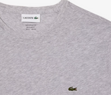 LACOSTE MEN'S CREW NECK PIMA COTTON JERSEY T-SHIRT GREY