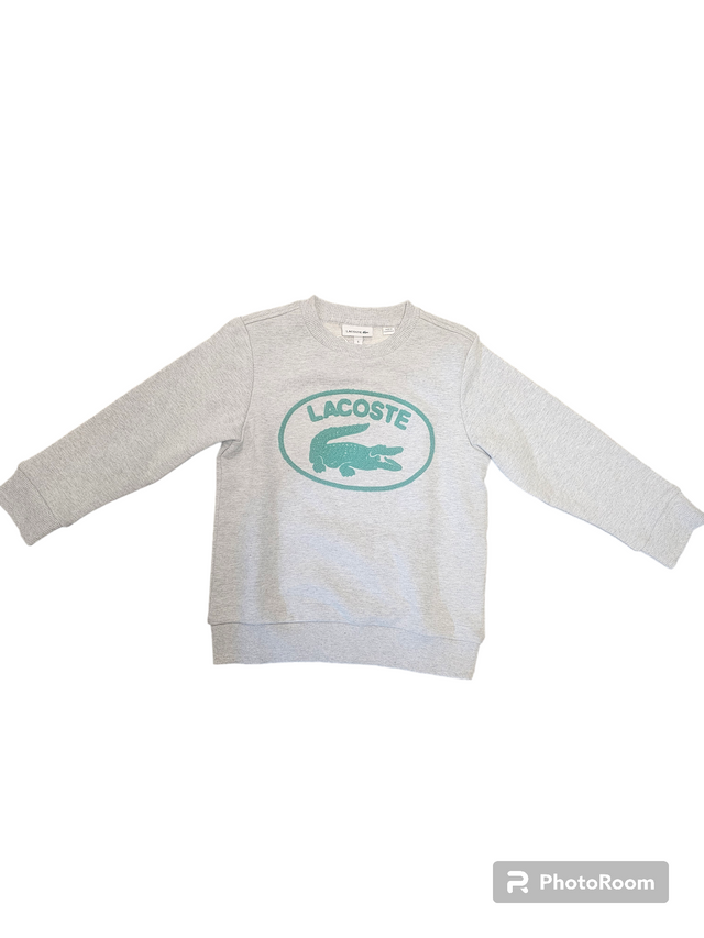 Lacoste Kids Sweater - Grey/Green | Classic Style & Comfort