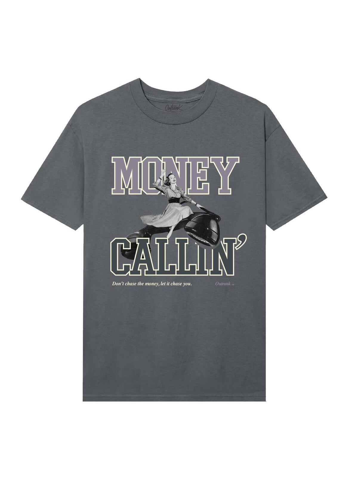 Outrank - T Shirt - Money Callin - Grey