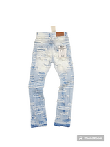 Focus Kids Debris Stacked Denim - Light Wash Blue