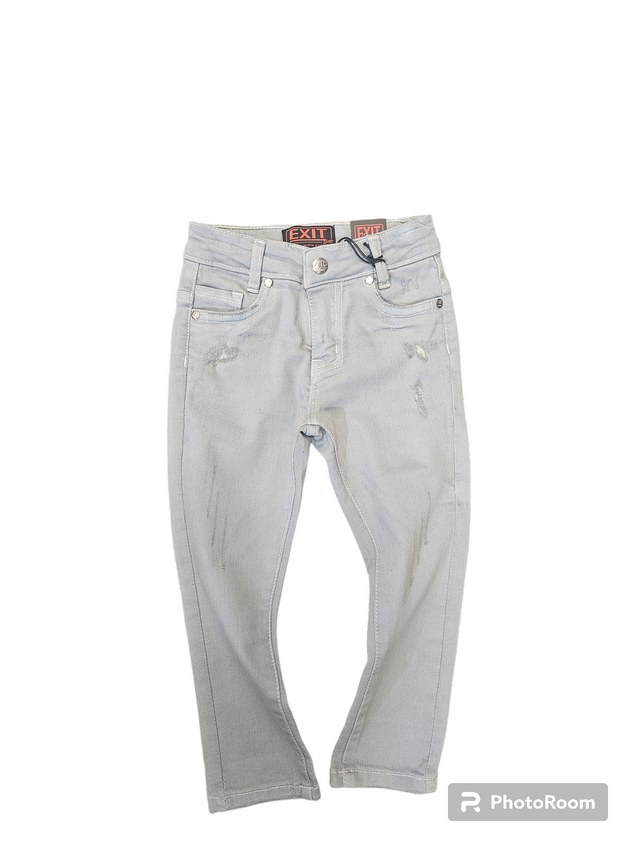 Kids Grey Skinny Jeans