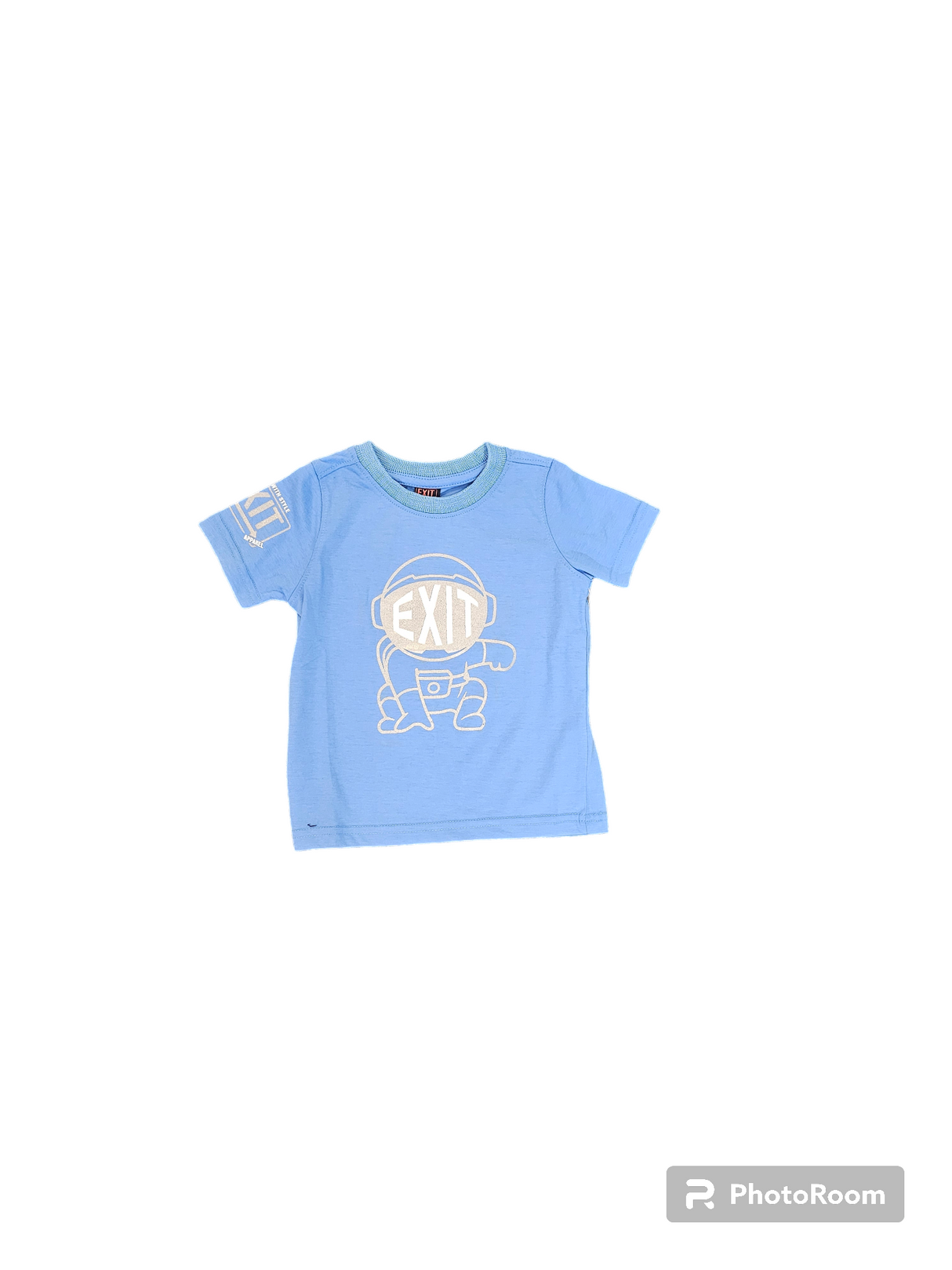 Exit - Kids T Shirt- Robot - Blue