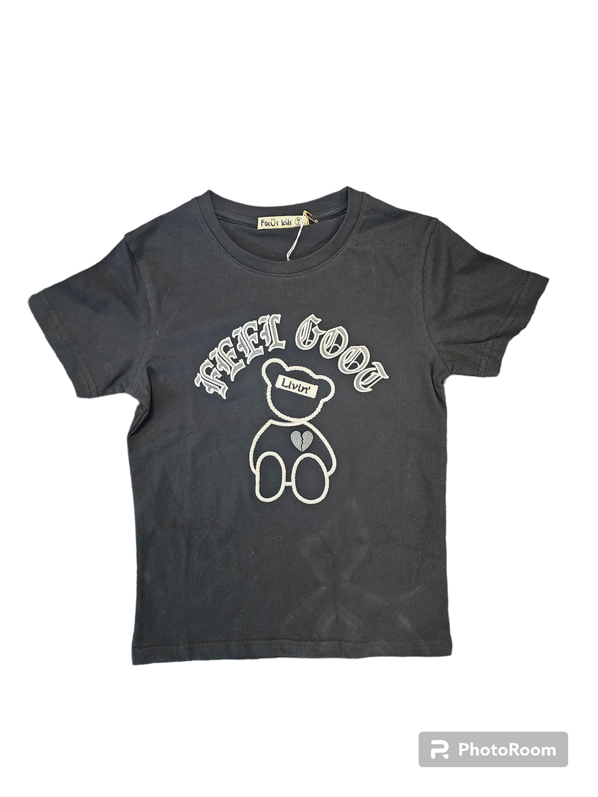 Focus - Kids T Shirt - Feel Good - Black