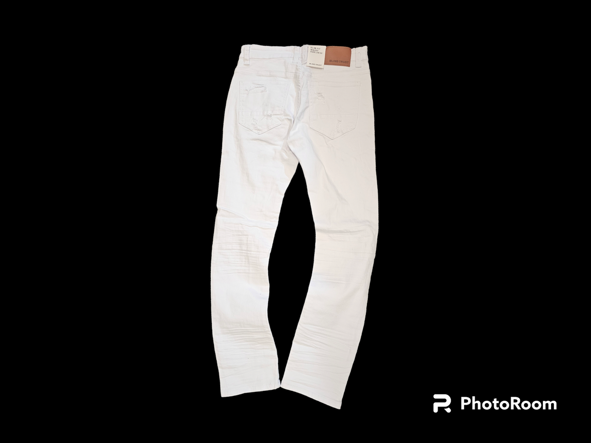 Blind Trust - Slim Fit Jeans - White