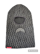 Sprayground Frenzy Shark In Paris Balaclava Ski Mask Limited Edition Black Grey