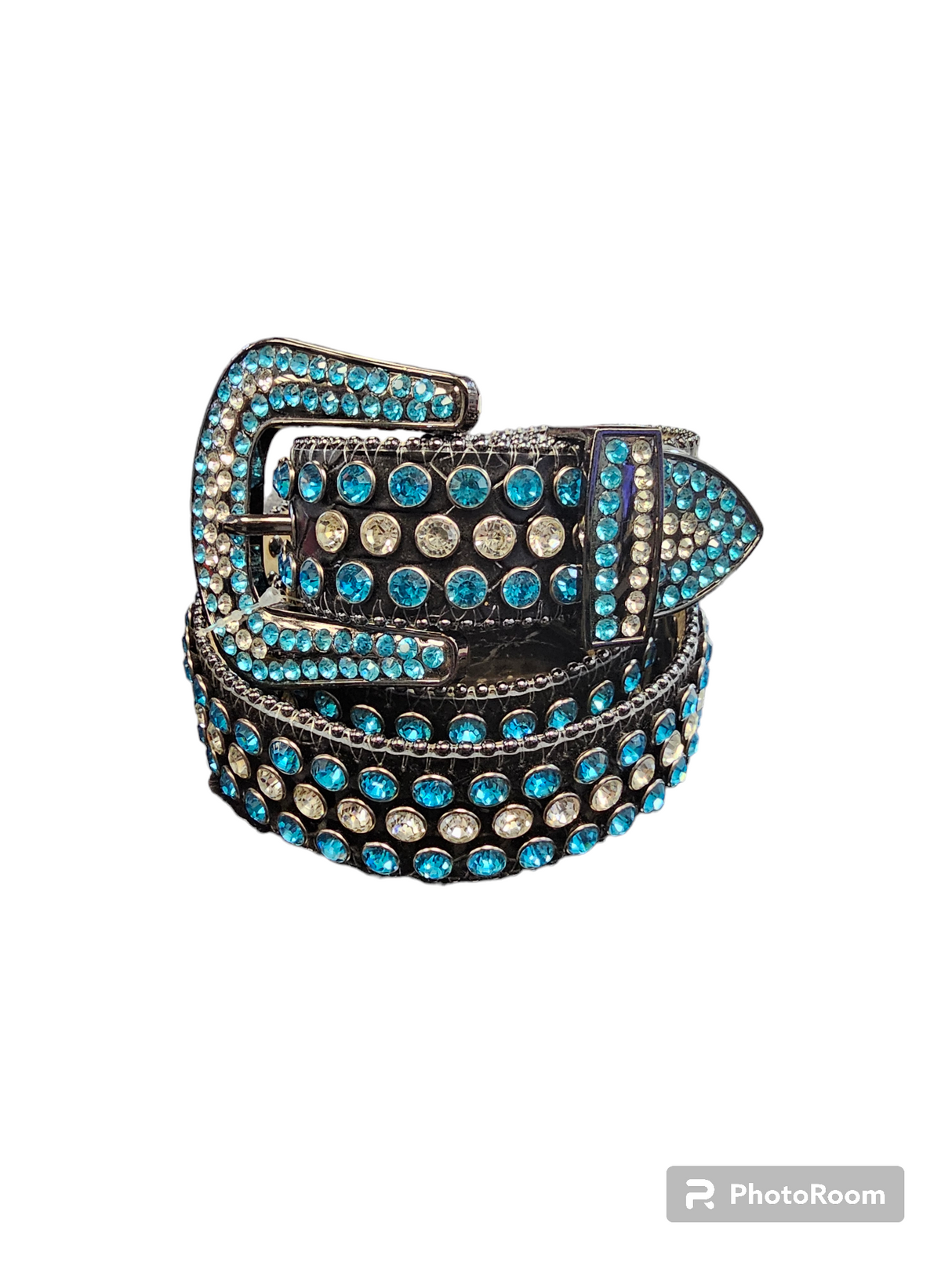 DNA BELT Snake Skin AQUA / BLACK