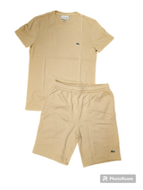 Lacoste Beige Pima Cotton Short Set