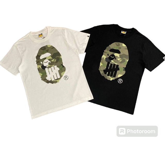 BAPE A BATHING APE T-SHIRT GREEN CAMO
