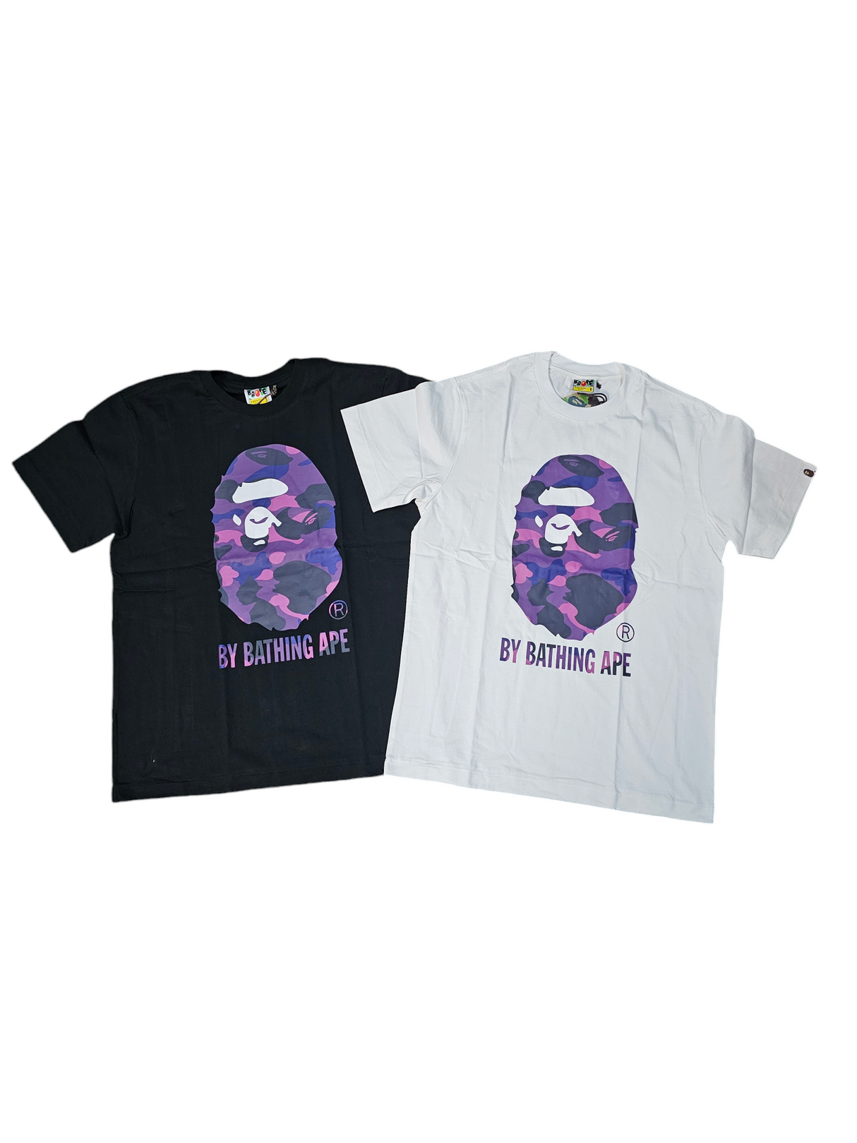 BAPE A BATHING APE T SHIRT PURPLE CAMO MULTI COLORS DripNationIL