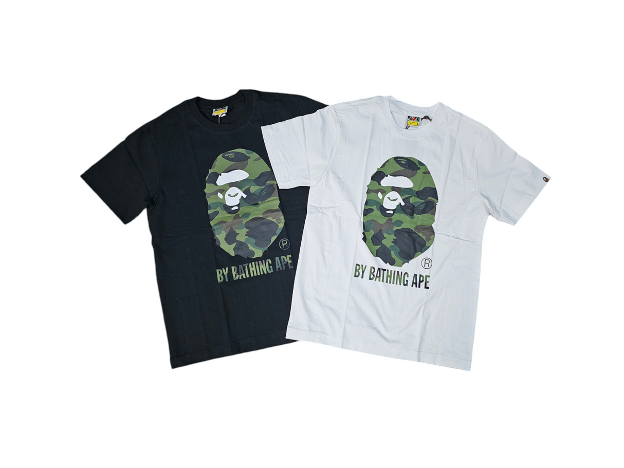 BAPE A BATHING APE T SHIRT OLIVE CAMO MULTI COLORS DripNationIL