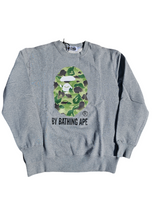 BAPE CREW NECK SWEATER GREY