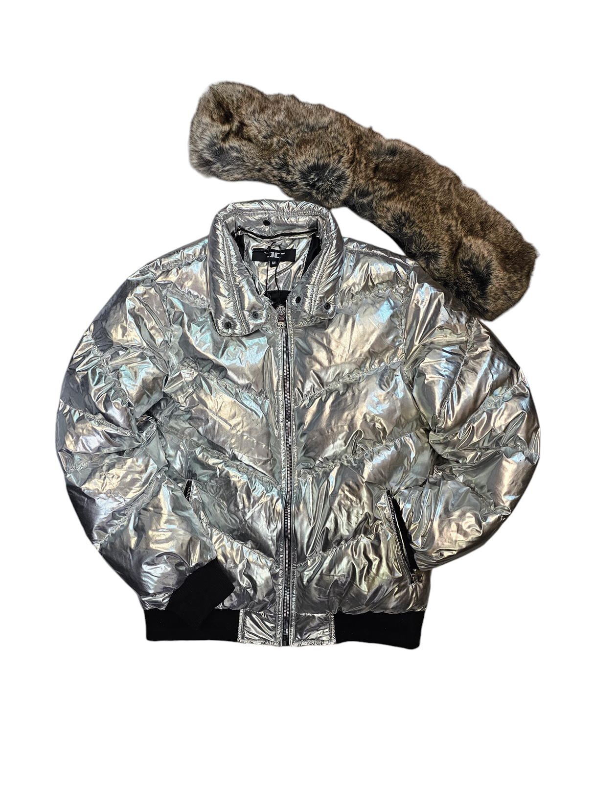 Jordan Craig - Puffer Coat- Metallic Silver