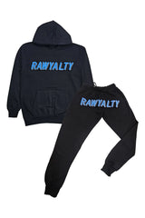 RAWYALTY - 3D Embroidery Hoodie And Jogger Set