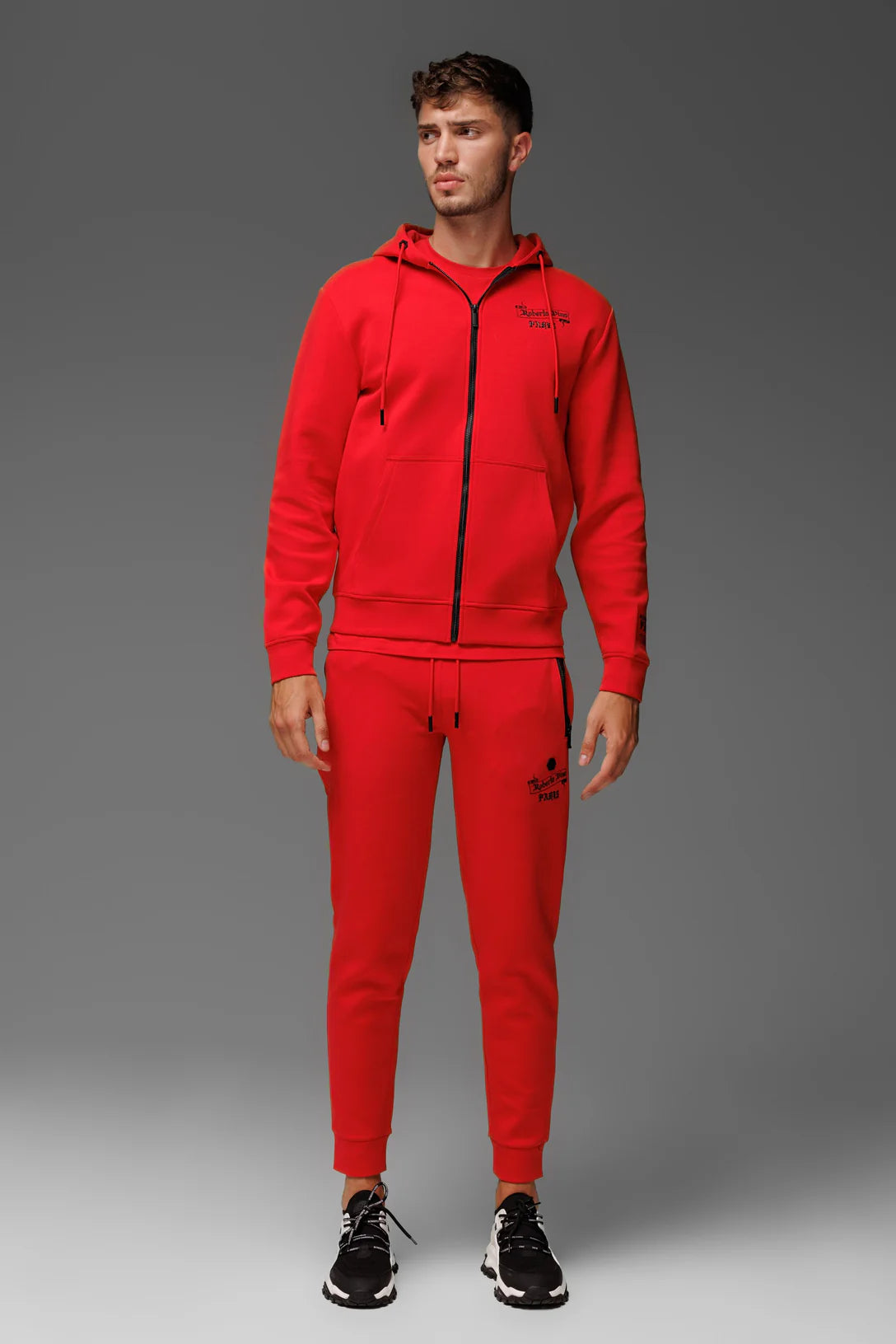 ROBERTO VINO MILANO PARIS FULL ZIP UP JOGGER SET MULTI COLORS