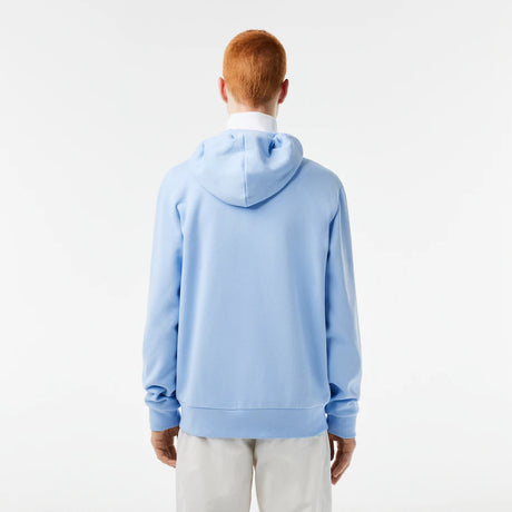 LACOSTE MEN'S FLEECE ZIPPED HOODIE BABY BLUE