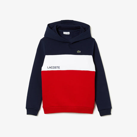 Lacoste - Kids Hoodie- Navy / White / Red