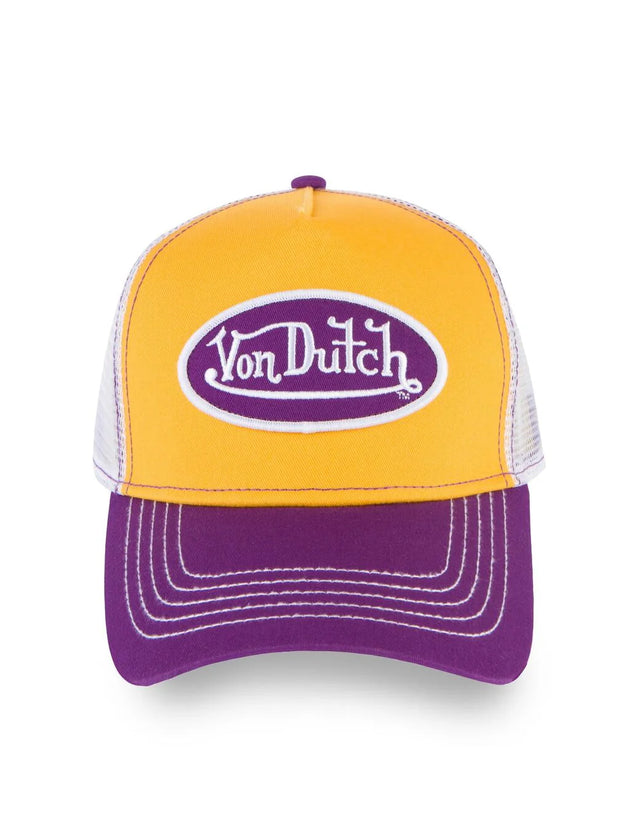 VON DUTCH PURPLE GOLD TRUCKER HAT