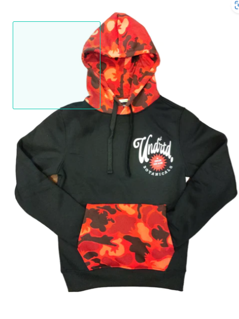 Undrtd - Hoodie - High Grade Camo - Black / Red