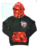 Undrtd - Hoodie - High Grade Camo - Black / Red