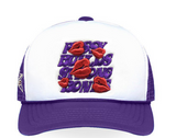 LA ROPA NEW BLACK LR TRUCKER HAT PURPLE