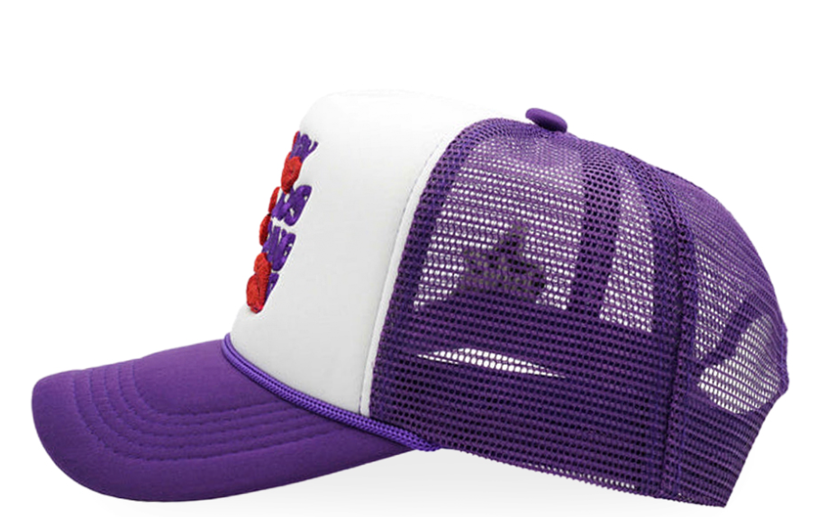 LA ROPA NEW BLACK LR TRUCKER HAT PURPLE