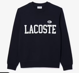 LACOSTE MEN'S FLOCKED FLEECE SWEATSHIRT NAVY