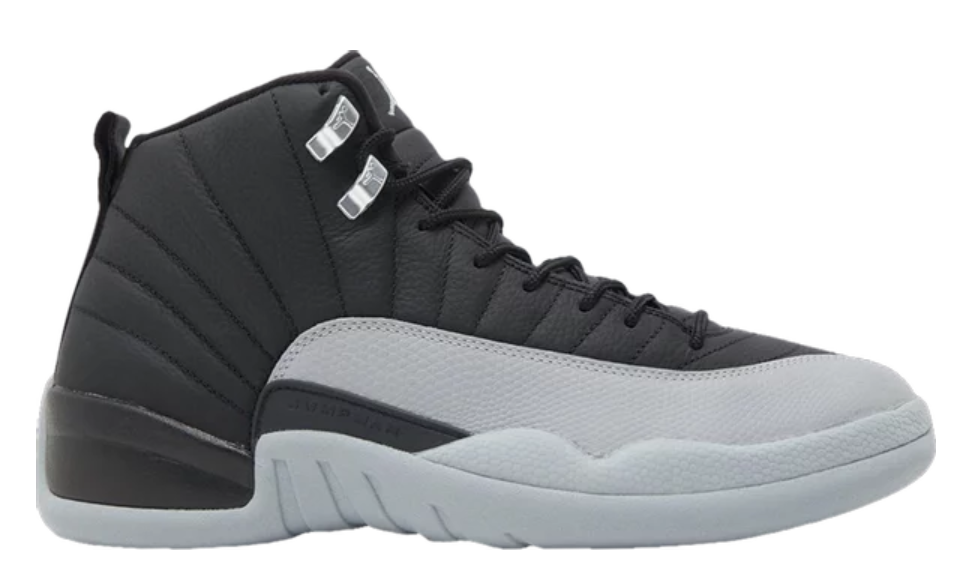 Jordan 12 High Top Wolf Grey Barons Stylish Sneakers DripNationIL