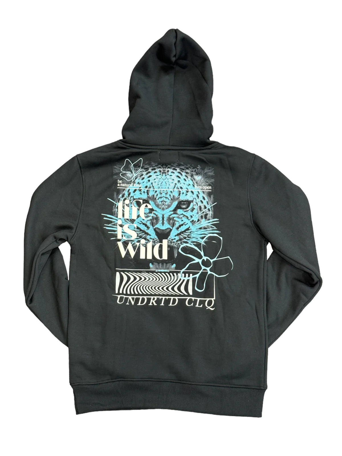 Undrtd - Kids Hoodie - Life Is Wild - Black