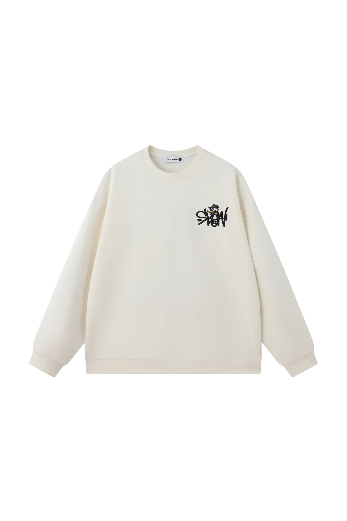 BLACK LABEL SLOW CREW NECK SWEATSHIRT CREAM