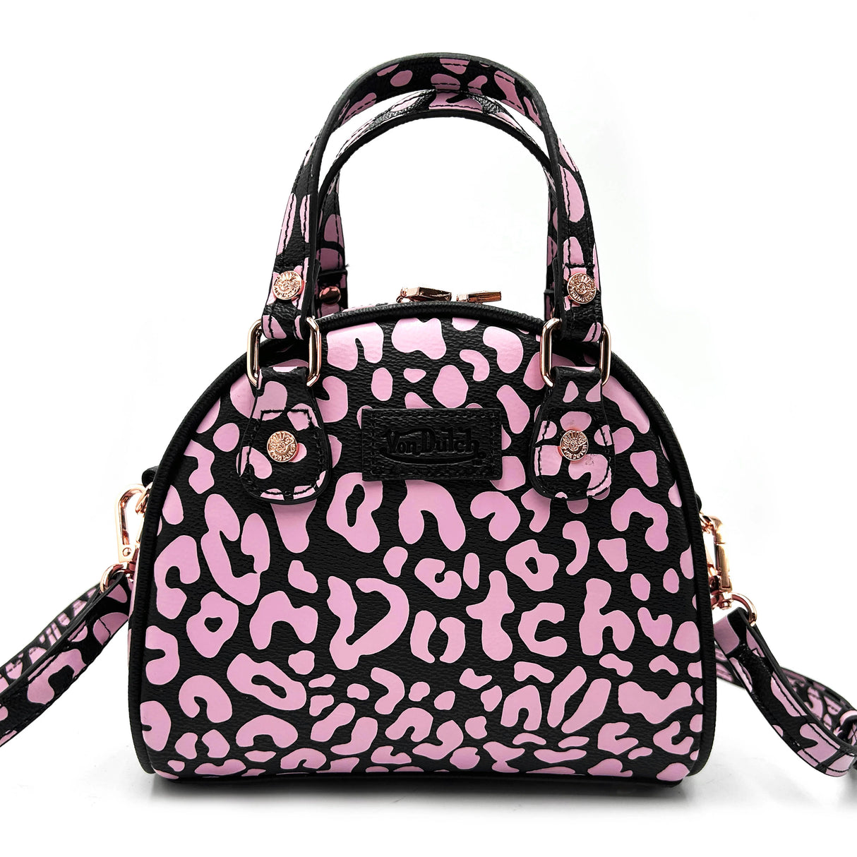 VON DUTCH PINK CHEATAH BOWLING BAG