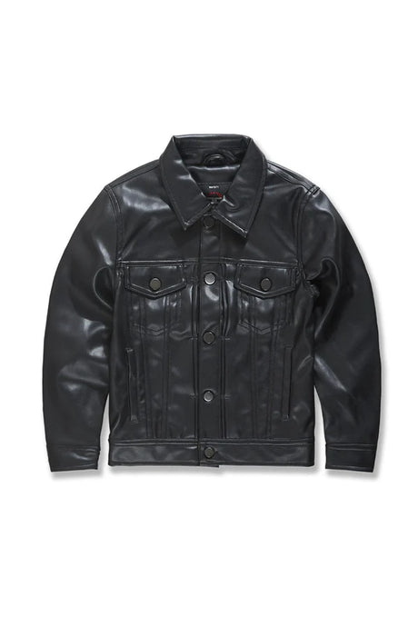 JORDAN CRAIG KIDS THRILLER TRUCKER LEATHER JACKET