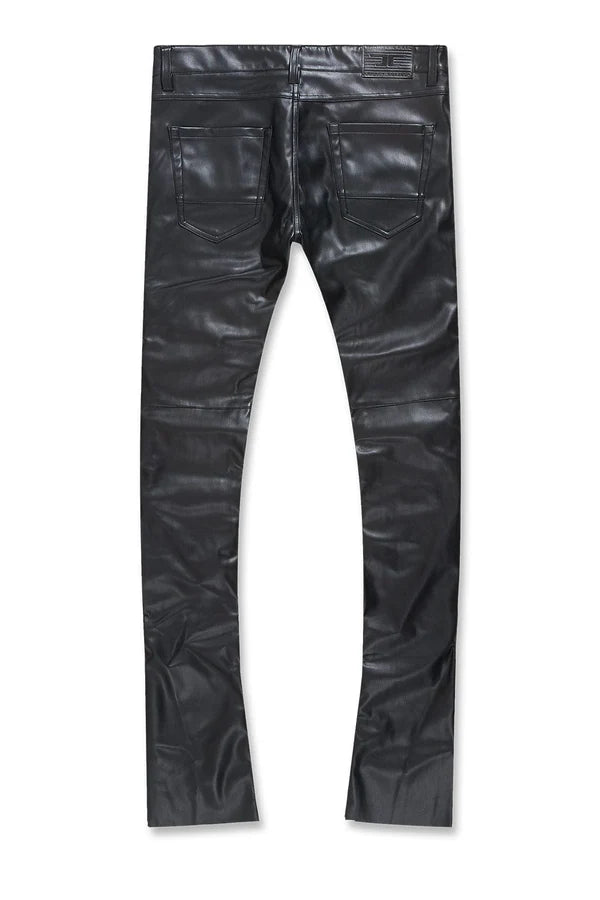 JORDAN CRAIG ROSS STACKED THRILLER CARGO LEATHER PANTS MULTI COLORS