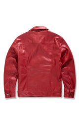 JORDAN CRAIG THRILLER TRUCKER LEATHER JACKET MULTI COLORS