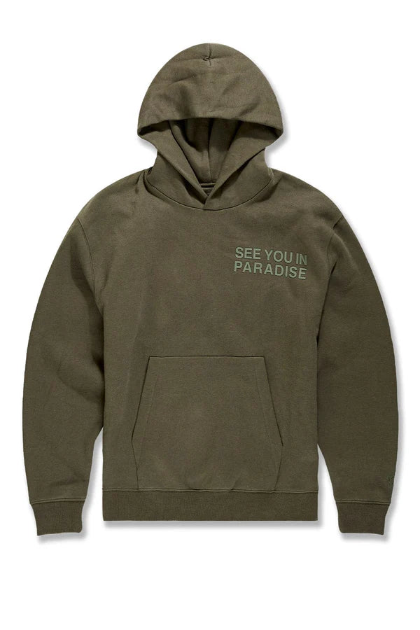 JORDAN CRAIG SEE YOU IN PARADISE TONAL PULLOVER HOODIE MULTI COLORS