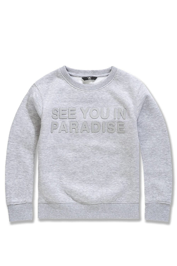 JORDAN CRAIG SEE YOU IN PARADISE TONAL CREWNECK SWEATSHIRT MULTI COLORS